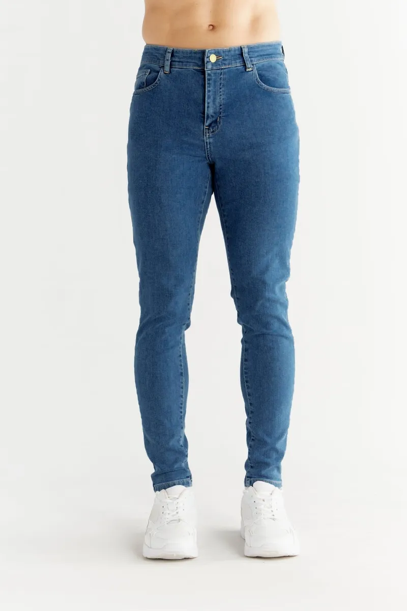 Evermind Evermind Herren vegan Jeans Skinny Fit Saphirblau, Blau, – Produktbild 2 von 2