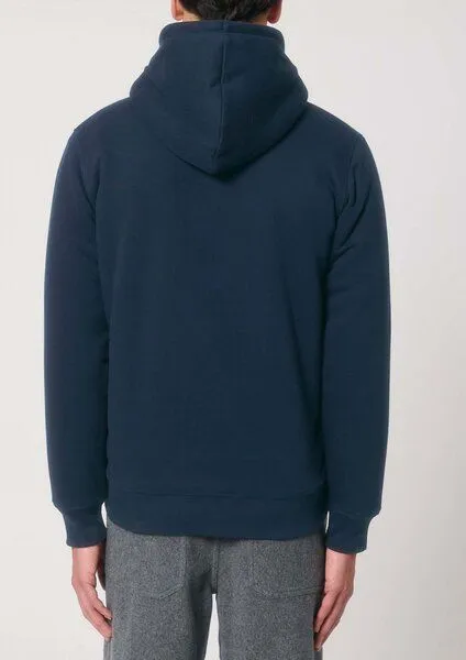 Human Family Voll gefütterte Unisex Sweatjacke "Heat Up" von Human Family, Navy, – Produktbild 4 von 4