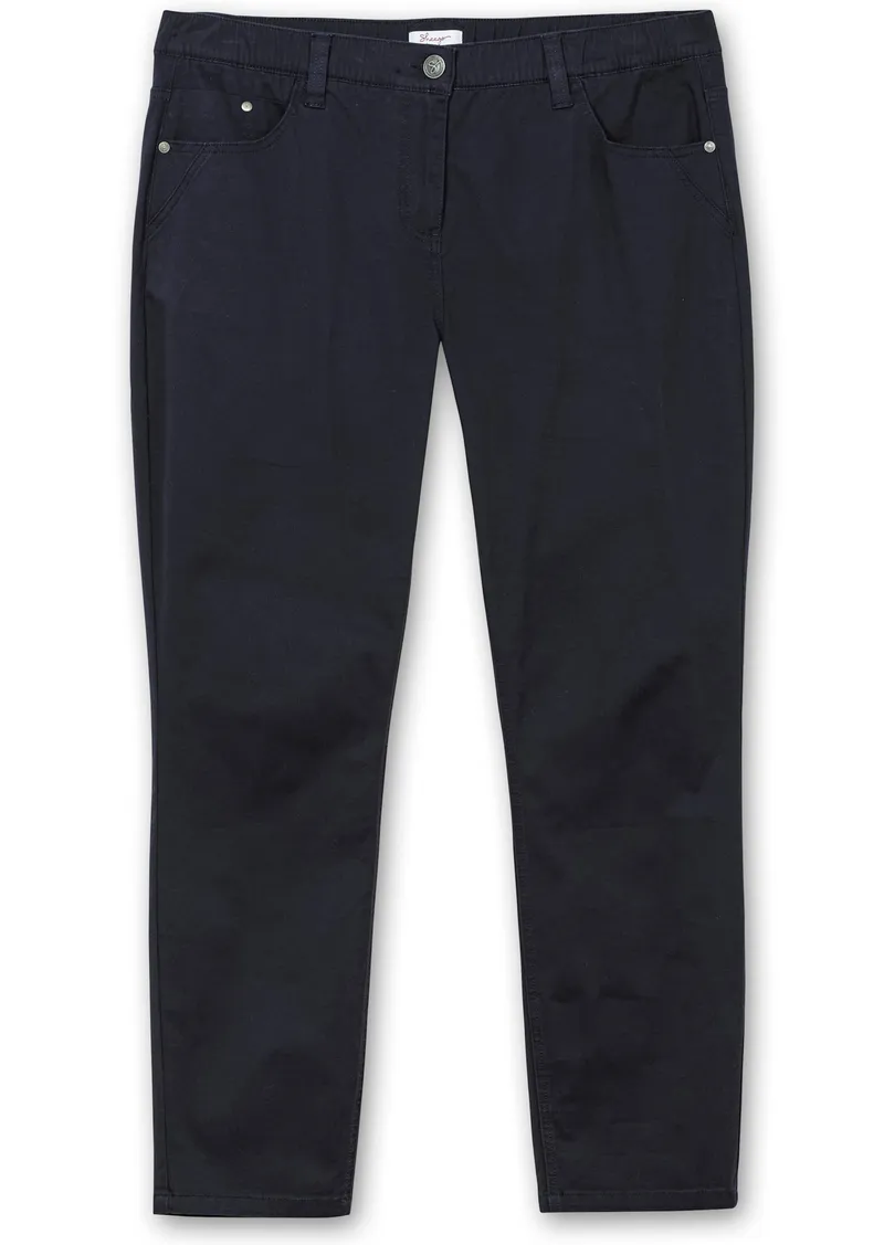sheego 5-Pocket-Hose, Tiefblau, – Produktbild 1 von 2
