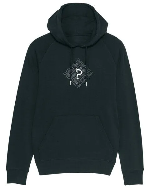 Human Family Human Family Bio Herren Hoodie "Reaper - Geometric Questionmark" in 5 Farben, Schwarz, – Produktbild 2 von 4