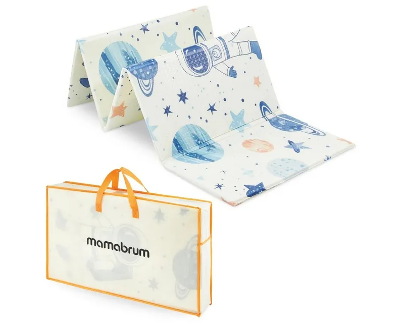 Mamabrum Spiel-Parkhaus Doppelseitig faltbare Schaumstoffmatte 180 x 120 x 1cm – Produktbild 5 von 5