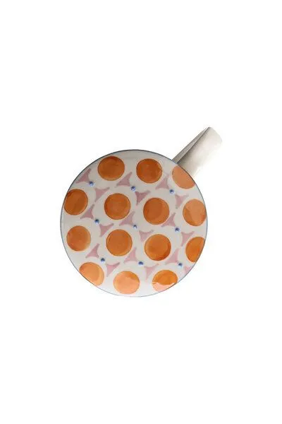 Tranquillo Tranquillo Tasse mit Teesieb RETROFLORIA, Orange, – Produktbild 3 von 5