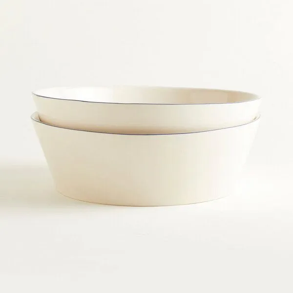 onomao onomao Salatschüssel - Aberta - Handbemalt, Blau, – Produktbild 4 von 4