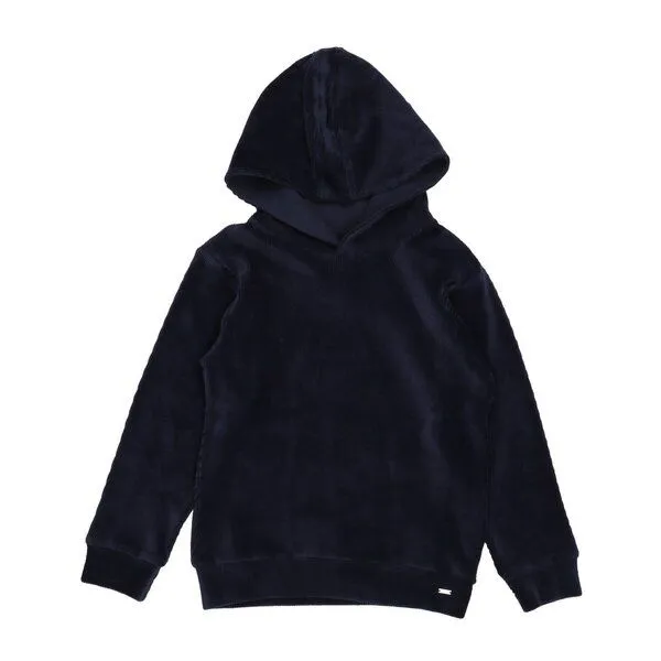 Walkiddy Walkiddy Cord Navy Bio-Baumwoll-Kinder-Hoodie Blau - GOTS-zertifiziert, Umweltfreundlich & Hautfreundlich, Blau, – Produktbild 1 von 3