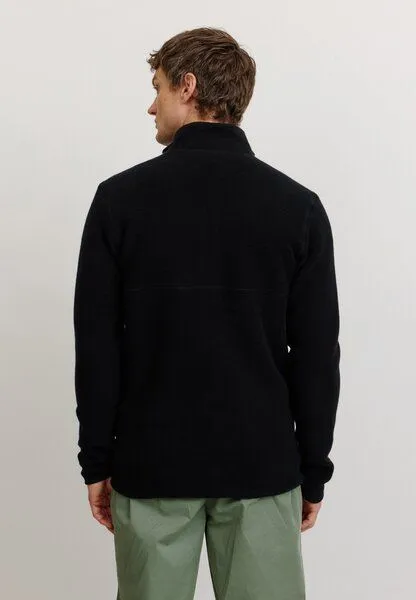recolution Herren Fleecejacke aus Baumwolle - BUXUS - recolution, Black (schwarz), – Produktbild 3 von 4