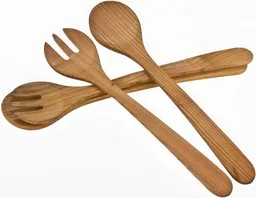 ReineNatur ReineNatur Salatbesteck aus Kirschholz geölt 35 cm lang – Produktbild 1 von 1