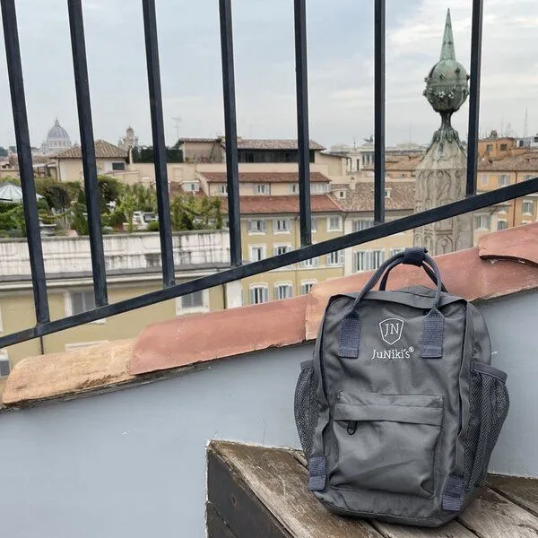 JN JuNiki's JN JuNiki's Aus RPET: Nachhaltiger & ultraleichter JuNiki's® Rucksack, Dark grey, – Produktbild 3 von 4