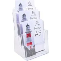 Exacompta Exacompta Prospekthalter "Exacryl" aus PS, 3 Fächer, DIN A5 – Produktbild 1 von 1