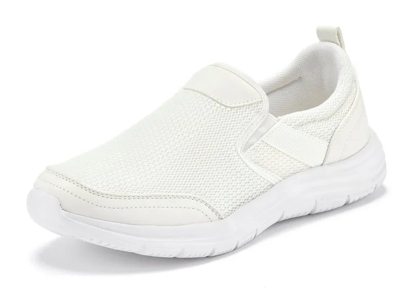 AUTHENTIC LE JOGGER AUTHENTIC LE JOGGER Slipper, Halbschuhe, Freizeitschuhe, Turnschuh, Slip-On-Sneaker Sneaker zum Reinschlüpfen Unisex VEGAN, Weiß, – Produktbild 1 von 5