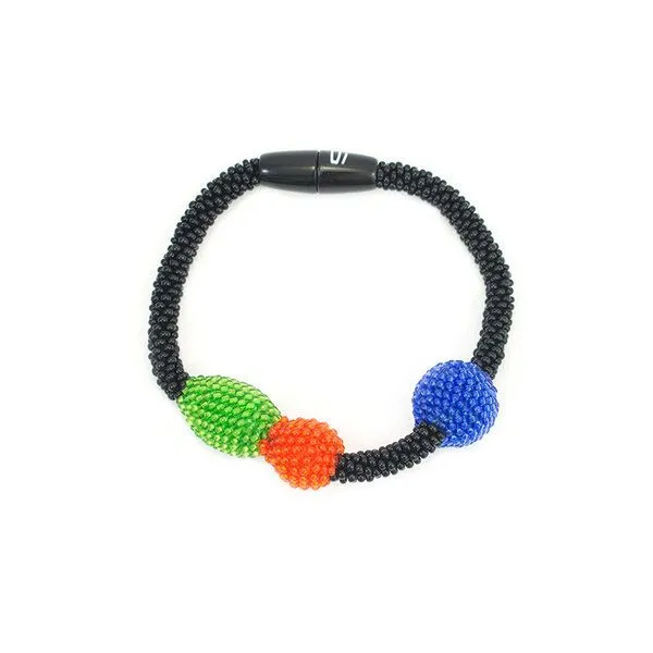 Sakiba Sakiba Armband Fridi, Schwarz-bunt, – Produktbild 3 von 4