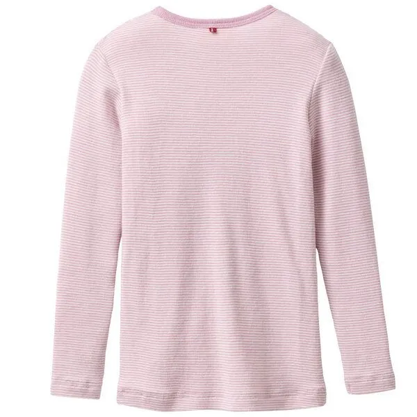 People Wear Organic People Wear Organic Wolle-Seide Langarmshirt, Rosa, – Produktbild 2 von 2