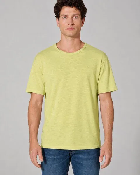 HempAge HempAge Slub Jersey T-Shirt Herren Hanf/Biobaumwolle, Lind(grün), – Produktbild 1 von 4