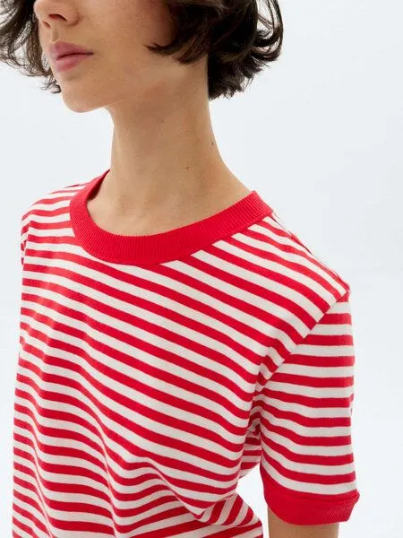 thinking mu thinking mu Stripes Zowi R T-Shirt, Willy (rot), – Produktbild 3 von 3