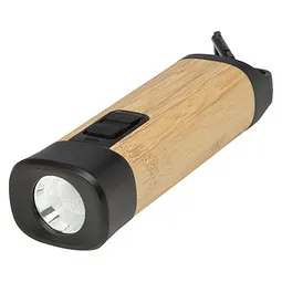 Stac Stac Kuma Taschenlampe aus Bambus und recyceltem RCS Kunststoff mit Karabinerhaken – Produktbild 1 von 1