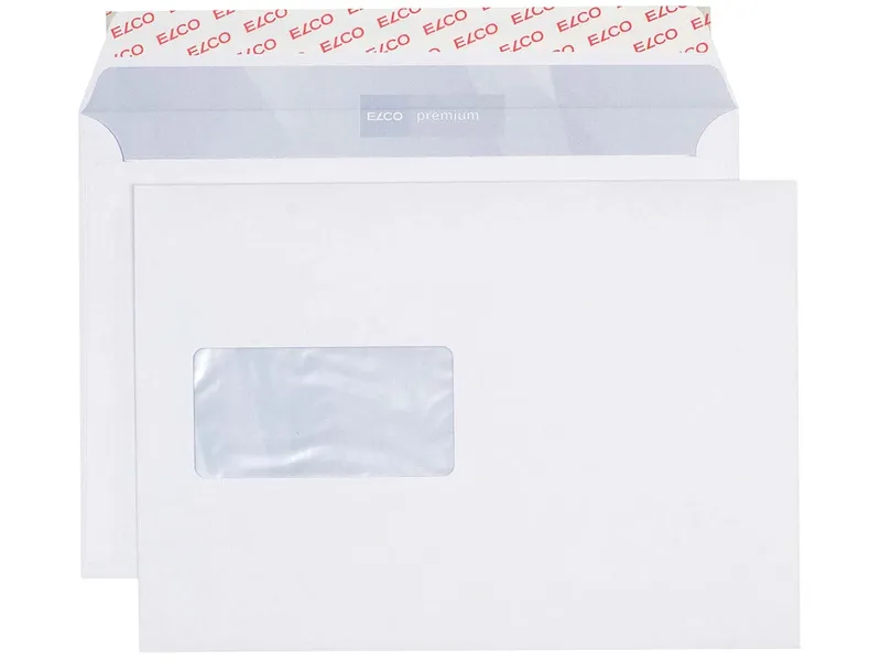 Elco 100 ELCO Office Versandtaschen, in Shop-Box, DIN C5, mit Haftklebung, mit Fenster – Produktbild 2 von 3
