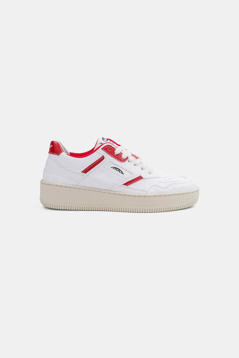 MoEa MoEa Herren vegan Sneaker Origin White & Red Apple, Rot, – Produktbild 1 von 2