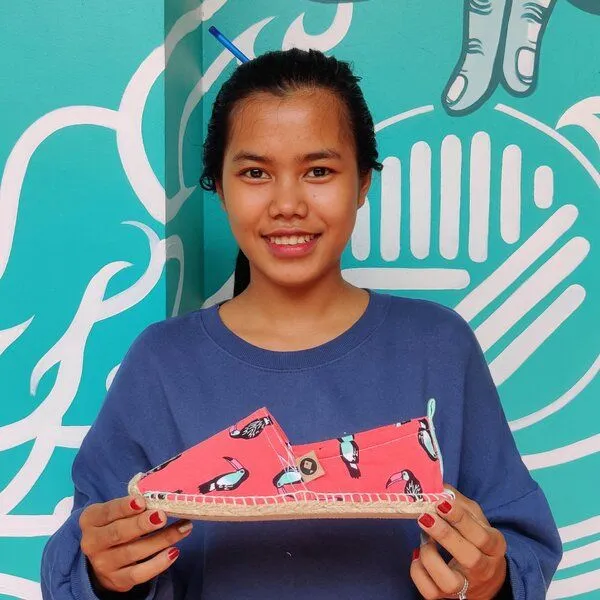 REFISHED fair fashion REFISHED fair fashion Espadrilles 'HAPPINESS' (Bird) – Produktbild 2 von 2
