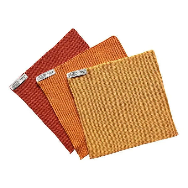 Solwang Design Solwang Design 3er-Set Spültücher aus 100% Biobaumwolle, Orange kombi, – Produktbild 2 von 3