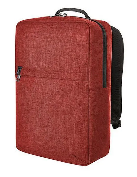 Halfar Recycelter Laptop-Rucksack von Halfar, Rot - sprinkle, – Produktbild 2 von 2