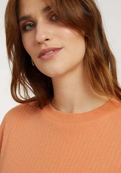 THOKKTHOKK ThokkThokk TT76 Boxy Shirt Dress (GOTS), Pheasant ribbed, – Produktbild 4 von 4