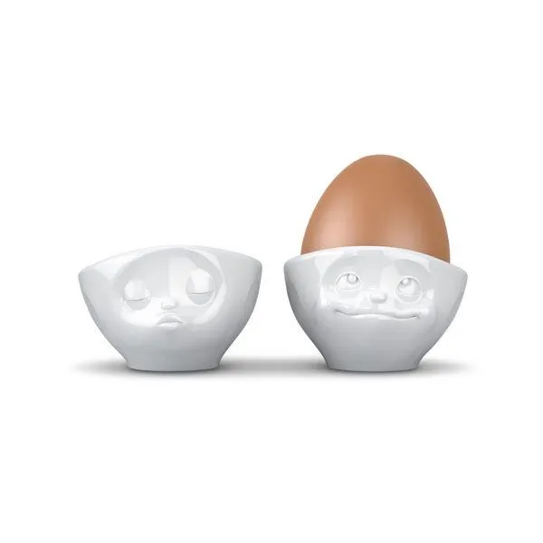FIFTYEIGHT PRODUCTS FIFTYEIGHT PRODUCTS Küssender Eierbecher aus Porzellan – Produktbild 2 von 4