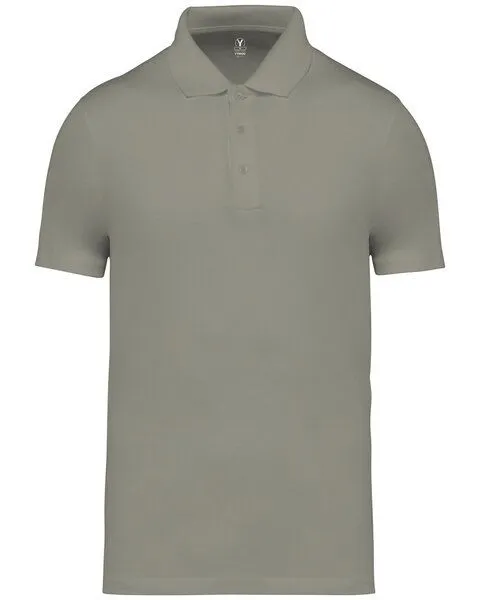 YTWOO YTWOO Organic Classic Herren Poloshirt aus reiner Bio-Baumwolle, Graugrün, – Produktbild 1 von 2