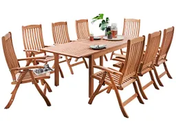 Rondo Gartenmöbel-Set 'Calea', 9-teilig, 8 Sessel, 1 Tisch – Produktbild 1 von 1