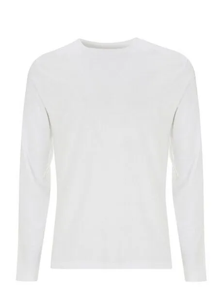 Earth Positive Earth Positive Unisex Langarm Shirt reine Bio Baumwolle, Weiss, – Produktbild 1 von 2