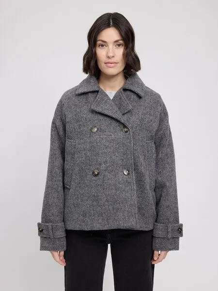 Mazine Mazine Vegan Wool Peacoat, Anthracite mel, – Produktbild 2 von 3