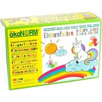 Ökonorm ökoNORM Fingerfarben "Einhorn" rot, orange, gelb, grün, türkis, violett – Produktbild 1 von 1