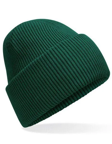 Beechfield Beechfield Damen / Herren Klassische Mütze mit tiefem Umschlag 30, Bottle grün, – Produktbild 1 von 2