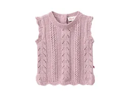 People Wear Organic People Wear Organic Strick-Pullunder Bio-Baumwolle (kbA) blass violett 86/92 – Produktbild 1 von 1