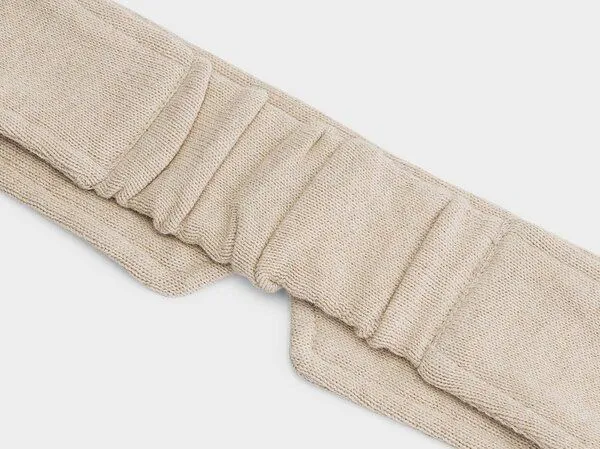 Yumeko Schlafmaske Gestrickt Yumeko aus Bio-Baumwolle, Oat melange, – Produktbild 3 von 3