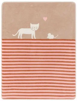 david fussenegger david fussenegger Babydecke Maja 'Katze' 75 x 100 cm Rouge – Produktbild 1 von 1