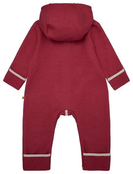 loud + proud loud + proud Babys & Kinder Overall Wollwalk, GOTS-zertifiziert, Rouge(pink), – Produktbild 1 von 4