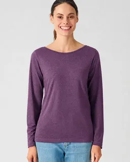 HempAge HempAge Damen Longsleeve U-Boot Auschnitt Lyocell (Hanf) – Produktbild 1 von 1