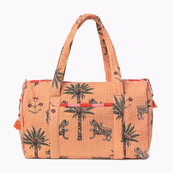 KIKOONI KIKOONI handgefertigte große Baumwolltasche "K. Shopper", Savanna stories sunset, – Produktbild 4 von 4