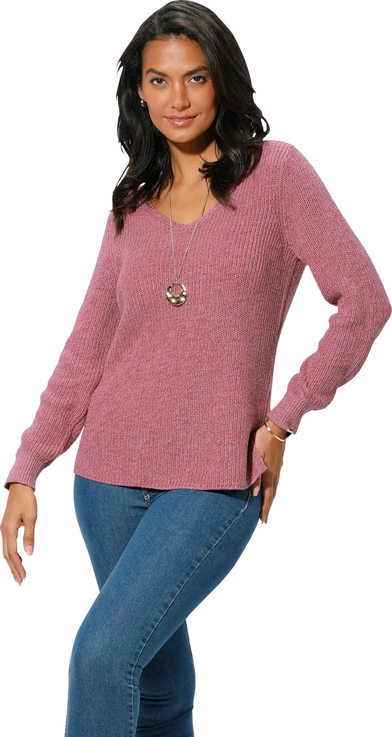Witt Langarm-Pullover, Altrosa-meliert, – Produktbild 2 von 2