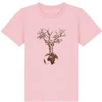Life Tree Life-Tree Shirt aus Biobaumwolle Fairwear für Kids "Weltenbaum" in verschiedenen Farben, Pink, – Produktbild 1 von 1