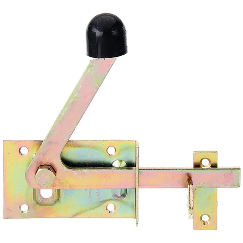 Alberts ALBERTS Gartentorfalle, f.schmale Rahmenhölzer, gelb verzinkt, Platten Breite100mm, Höhe60mm – Produktbild 1 von 1