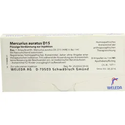 Weleda WELEDA MERCURIUS AURATUS D 15 Ampullen 8X1 ml Ampullen – Produktbild 1 von 1