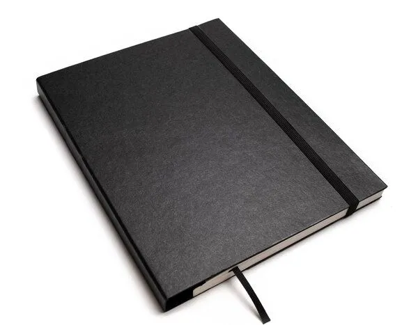 tyyp tyyp Notizbuch A5 Schweizer Broschur – 100% Recyclingpapier, Schwarz, – Produktbild 1 von 5