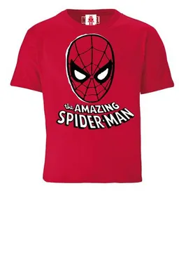 LOGOSH!RT LOGOSH!RT Marvel Comics - Spider-Man - Maske - Bio T-Shirt Print - Junge & Mädchen – Produktbild 1 von 1