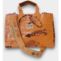 REFISHED fair fashion REFISHED fair fashion Tasche 'ISOLDE BAG', #fish orange-schwarz, – Produktbild 2 von 6