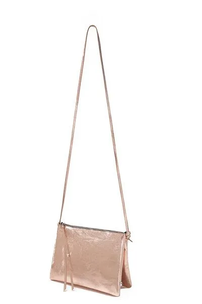 ELEKTROPULLI ELEKTROPULLI Lederhandtasche ELLA mit zwei Fächern, Kupfer, – Produktbild 2 von 4