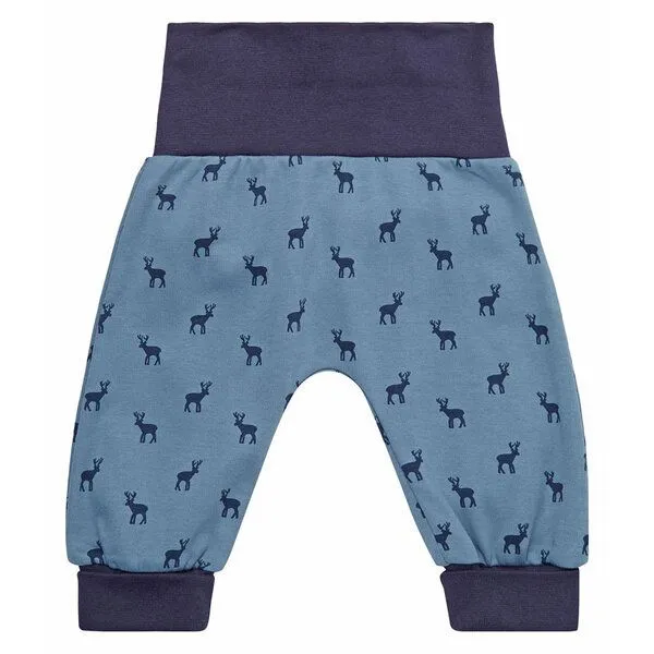 Sense Organics & friends in cooperation with GARY MASH Sense Organics & friends in cooperation with GARY MASH Baby Hose mit Hirsch Druck, Blau, – Produktbild 1 von 2