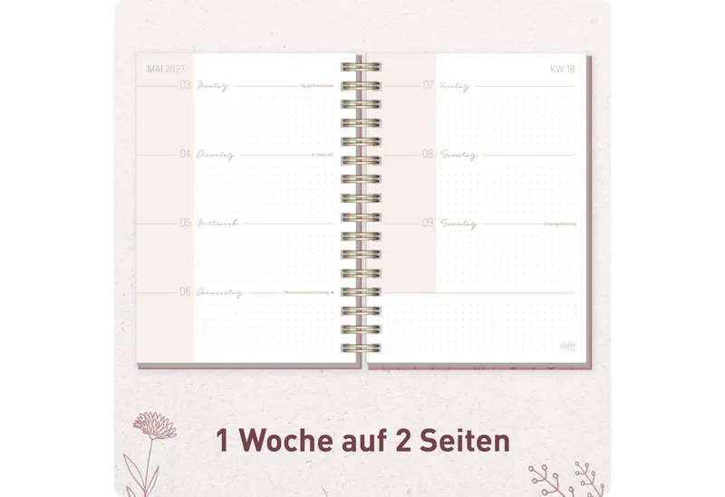 Häfft Häfft Terminkalender Lieblings-Timer 2027 A5 Ringbuch-Kalender – Produktbild 4 von 5