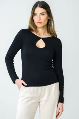 Avani Avani Damen vegan Top Mehonia Schwarz – Produktbild 1 von 1