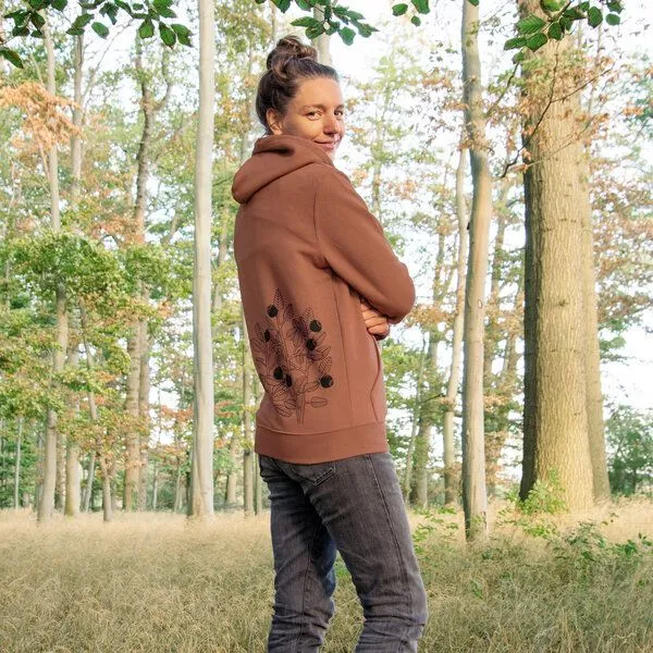 Cmig Cmig Unisex Hoodie Blaubeere für Damen & Herren, Heritage brown, – Produktbild 4 von 4