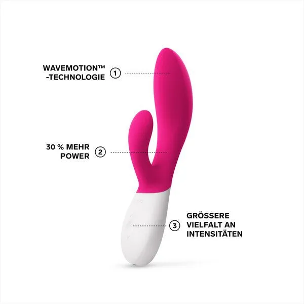 LELO G-Punkt- und Klitorisvibrator (Rabbit-Vibrator) - LELO INA Wave 2, Rosa, – Produktbild 4 von 4